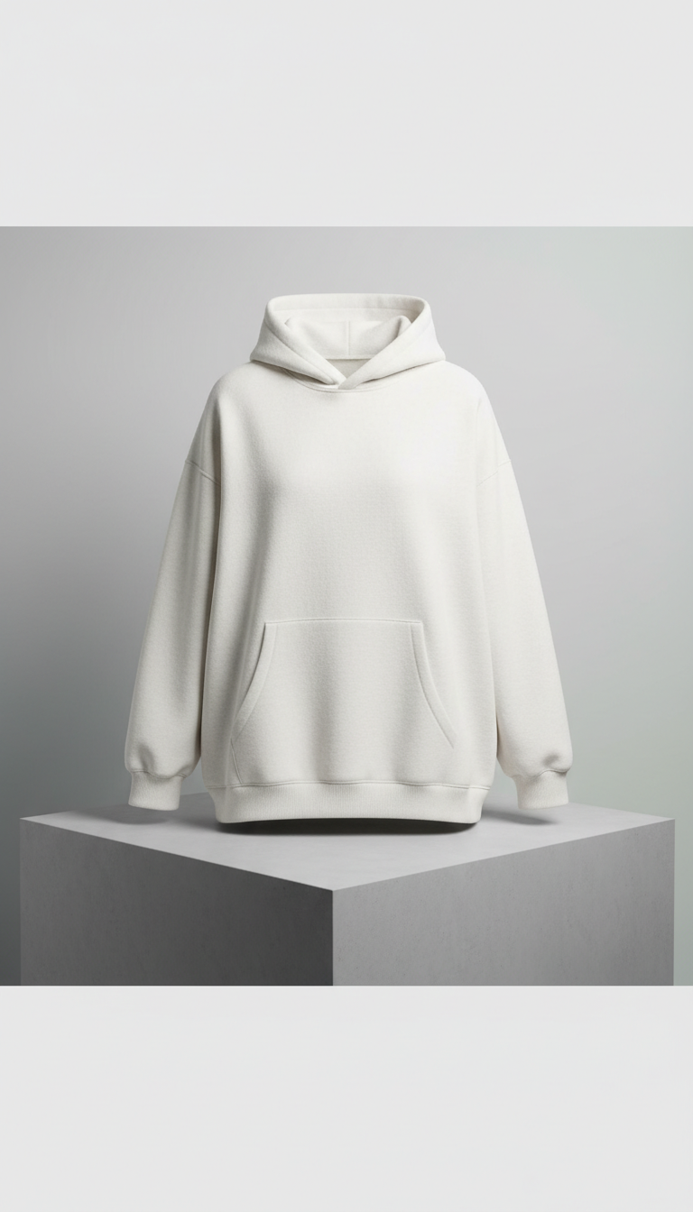 Oversized Hoodie in Gallery White