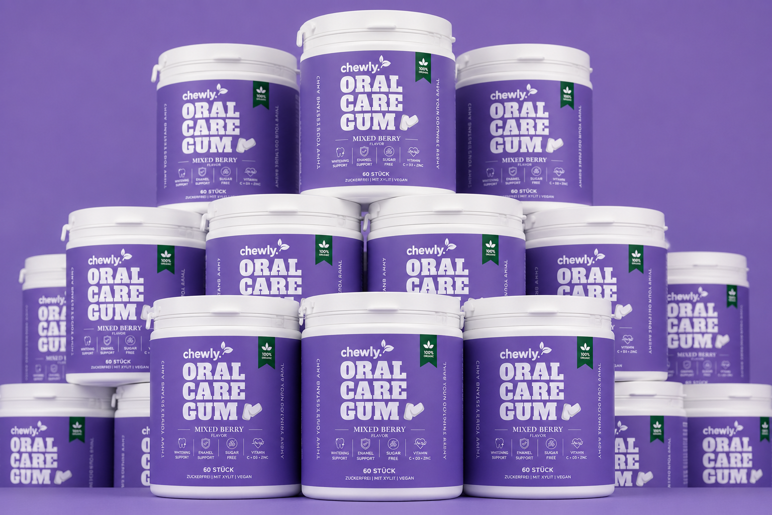 chewly Oral Care Gum – Mix Berry