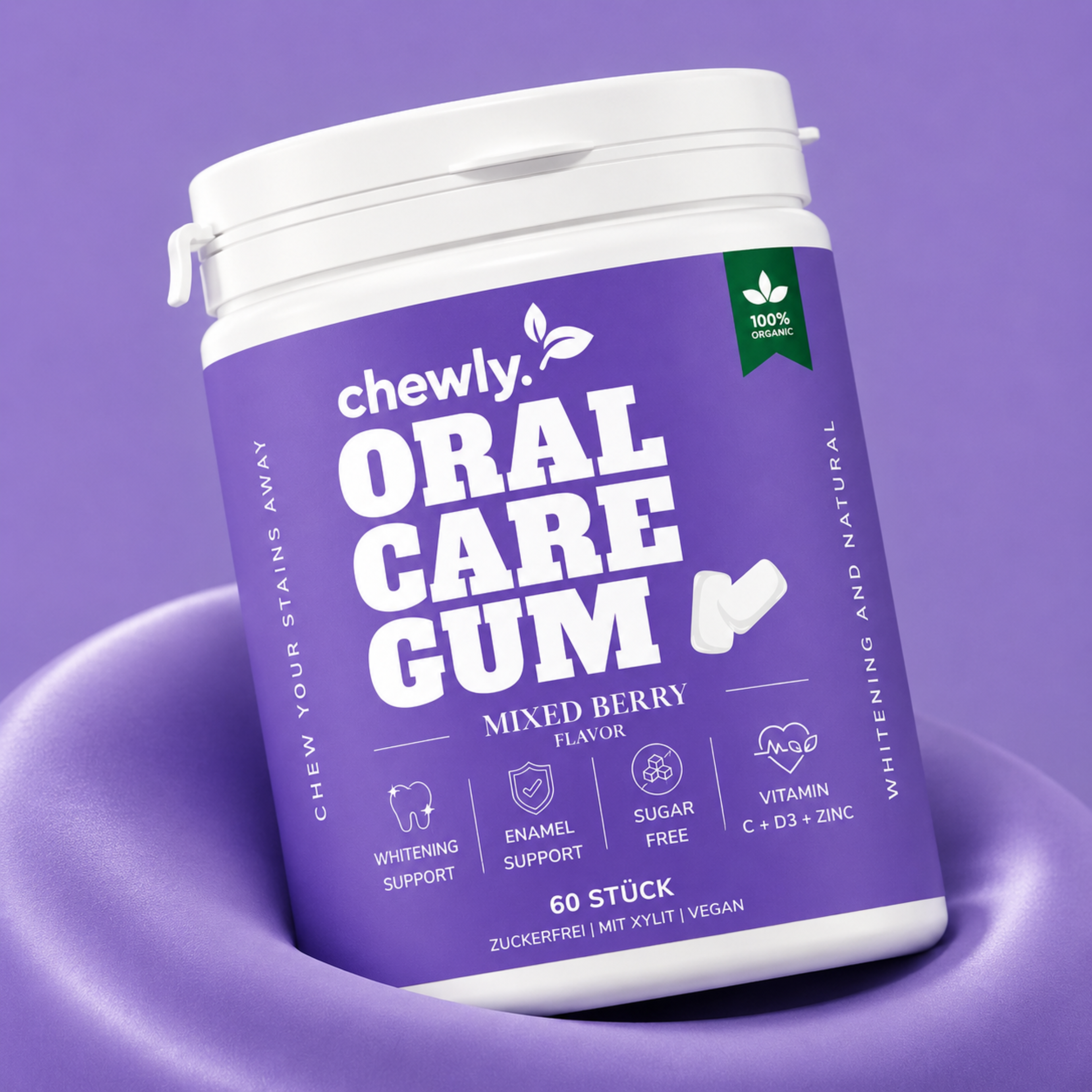 chewly Oral Care Gum – Mix Berry