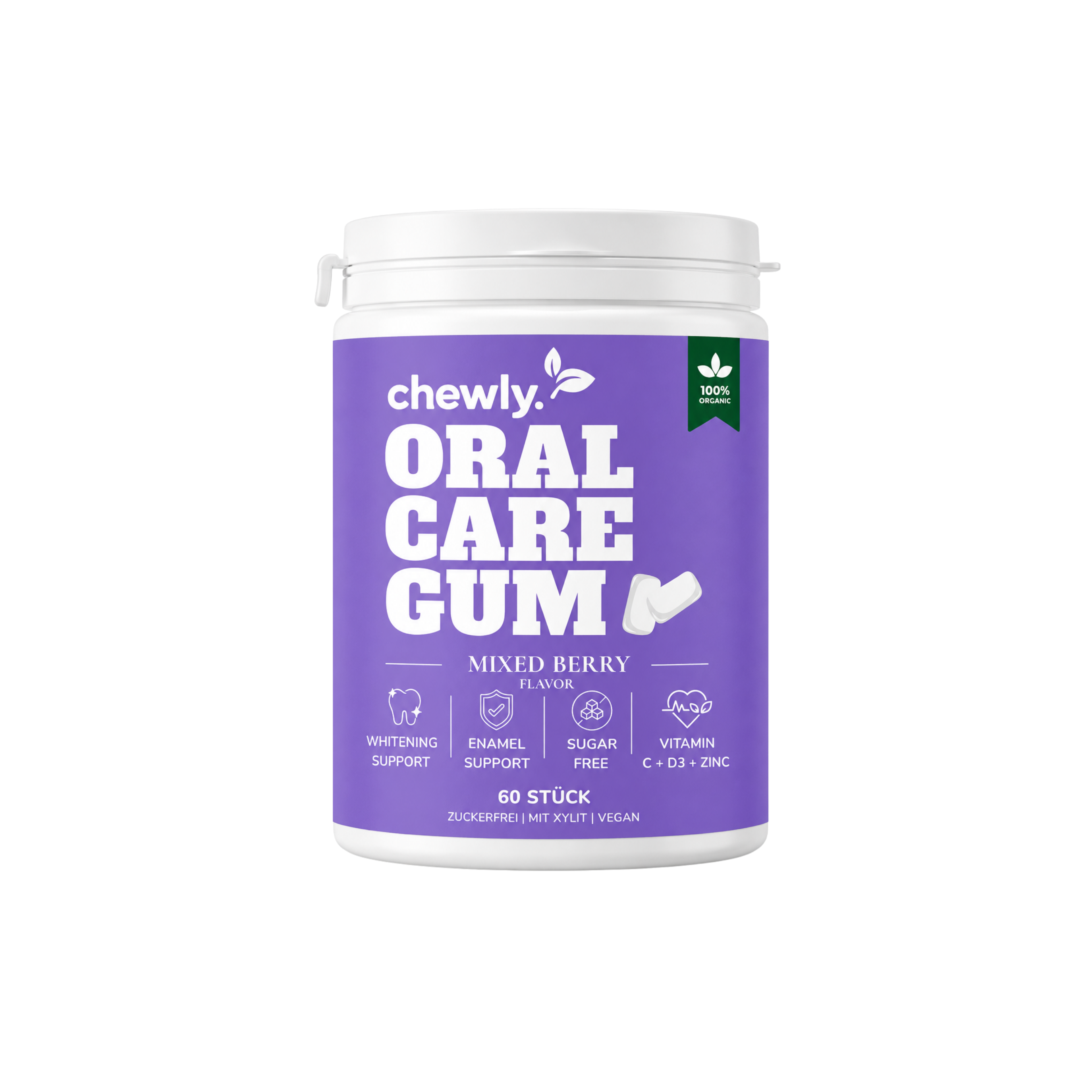 chewly Oral Care Gum – Mix Berry