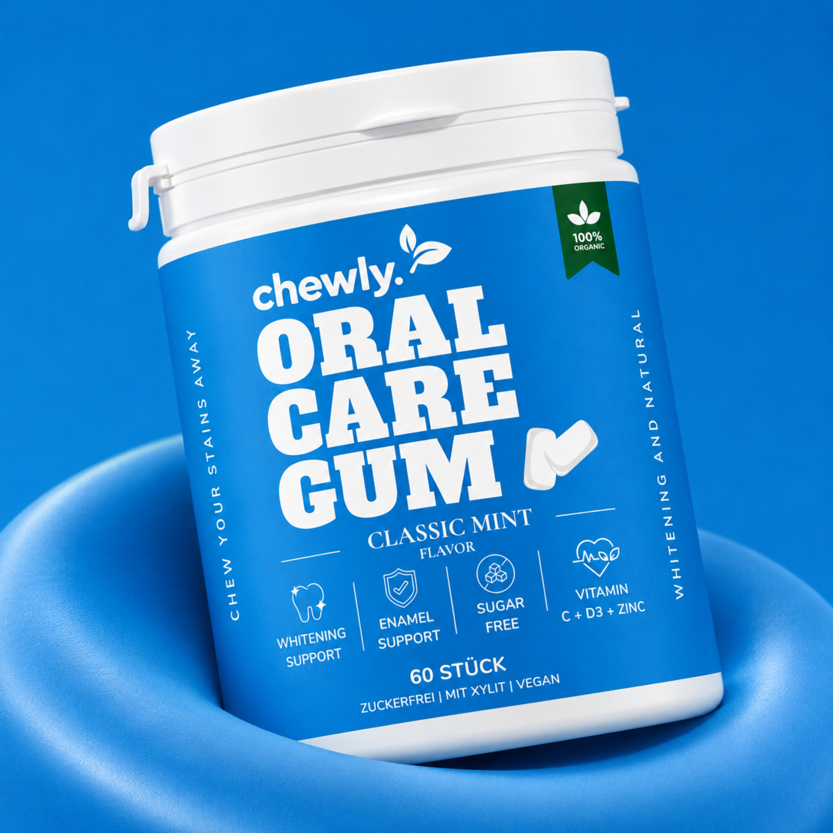 chewly Oral Care Gum – Classic Mint