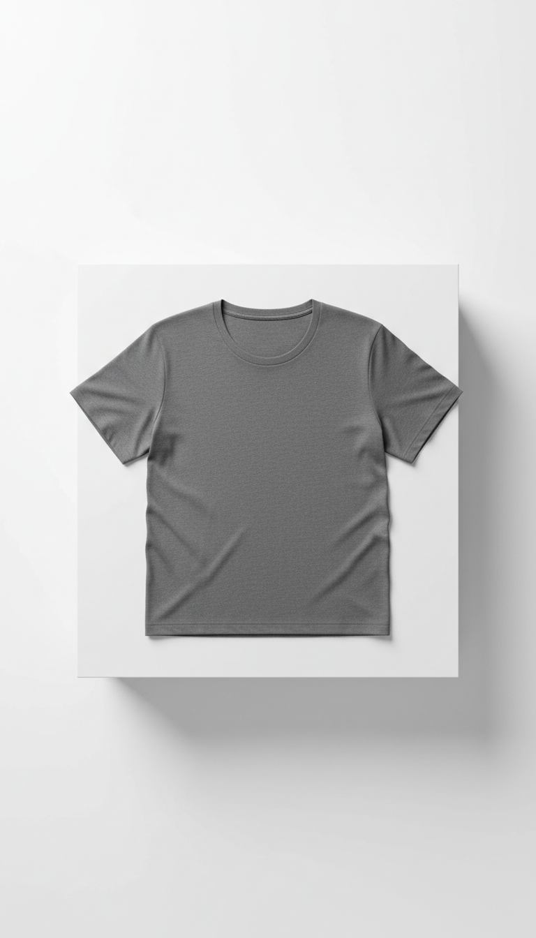 Minimalistisches Tee in Graphite Grey