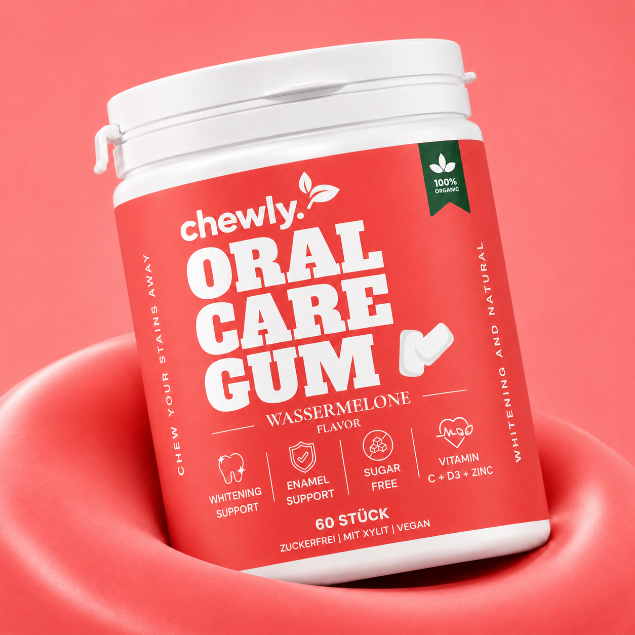chewly Oral Care Gum – Wassermelone